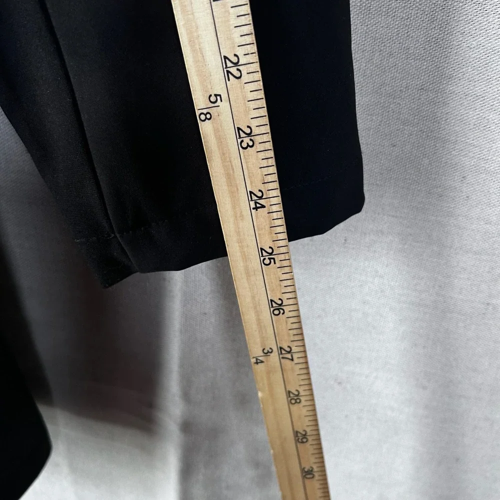 Sebby‎ Collection Black Water Resistant Windproof Belted Trench Coat Womens 1X